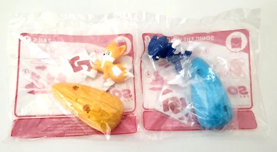 McDonalds 2022 Sonic The Hedgehog 2 Toys LOT of 2 Tails 3 & Sonic 1 New Sealed - Image 1 of 3