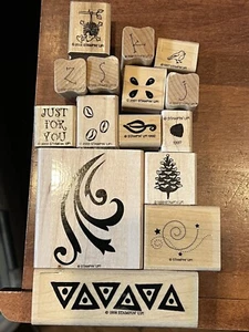 STAMPING UP STAMPS 32 Stamps Eclectic Mix! Most Brand New! A Variety Of Ideas! - Picture 1 of 15