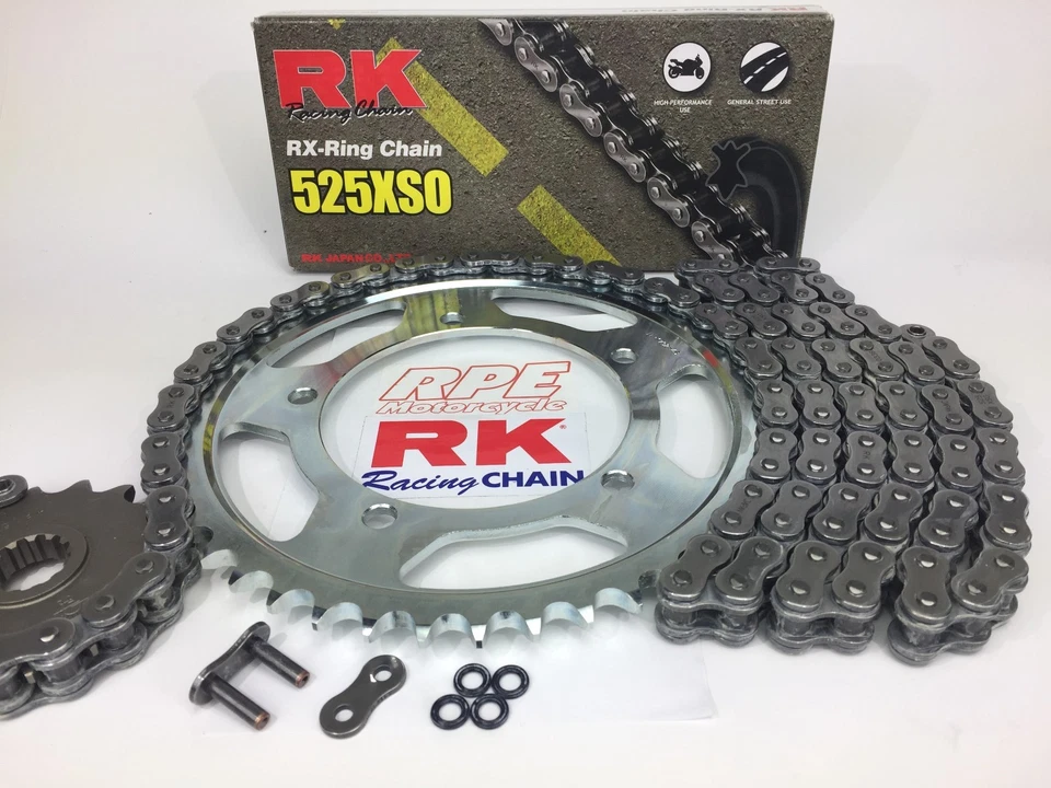 1988-91 Honda NT650 Hawk RK xso 525 Quick Acceleration Chain and Sprocket Kit  Foto 1 de 1