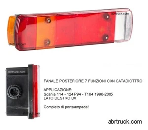 SCHEINWERFER STOPPLICHT HINTEN MIT RÜCKSTRAHLER RECHTS RECHTS PASSEND FÜR SCANIA 114 124 P94 T - Bild 1 von 2