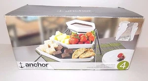 Anchor Home Collection 4 Piece Serveware Set All Occasion Party Bronze Rack - Picture 1 of 2