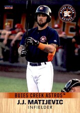 2018 Buies Creek Astros Choice #14 J.J. Matijevic North Huntington Pennsylvania 
