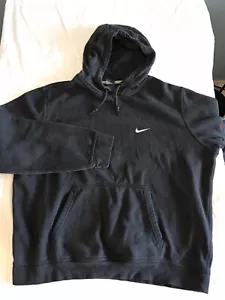 Nike Sportswear Pullover Black Hoodie - Men’s XXL Vintage Swoosh - Picture 1 of 14
