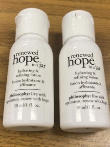 2 x Philosophy Renewed Hope in a Jar Hydrating & Refining Lotion 1 oz each - Bild 1 von 2