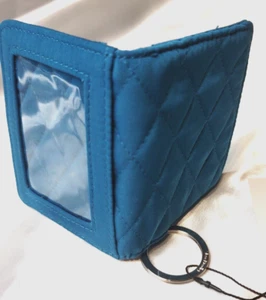 Vera Bradleys CAMPUS DOPPELTES AUSWEISETUI in Bahama Bay Muster Türkis Geldbörse, Neu mit Etikett - Bild 1 von 12