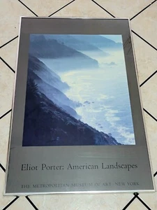 ELIOT PORTER AMERIKANISCHE LANDSCHAFTEN: Metropolitan Museum NY POSTER GERAHMT 34x22 ZOLL - Bild 1 von 8