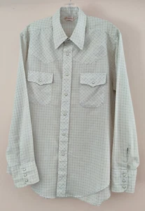 VTG Sundance Shirt Mens Large Stripe 70s Western Pearl Snap Made in USA - Picture 1 of 7
