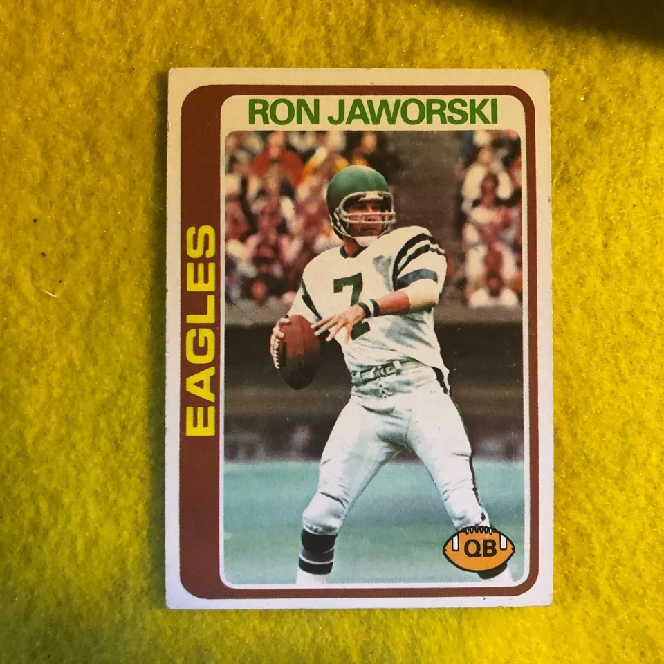 PHILADELPHIA EAGLES , RON JAWORSKI , 1978 TOPPS NFL FOOTBALL CARD #449   - Image 1 of 1