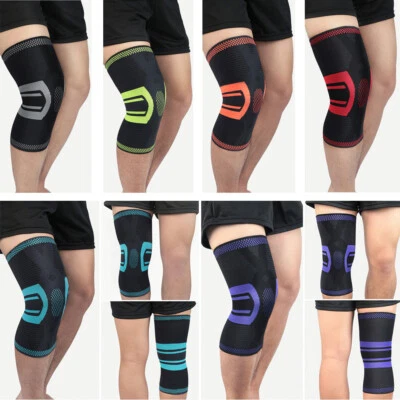 Men Sports Elastic Knee Pads Brace Fitness Training Running Protective Gear - Image 1 of 4