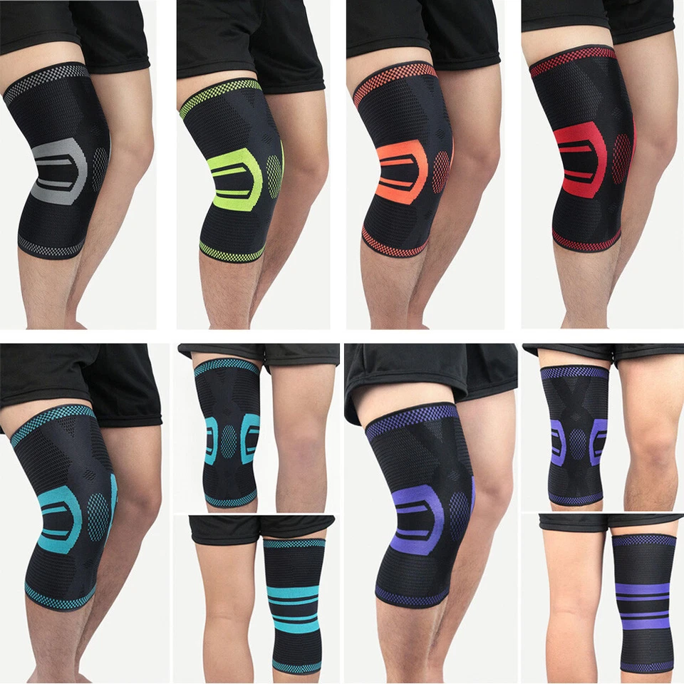 Men Sports Elastic Knee Pads Brace Fitness Training Running Protective Gear - Image 1 of 4