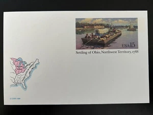 US Stamps SC# UX124 Settling of Ohio 15c Postal Card MNH 1988 - Picture 1 of 1