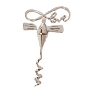 Cavatappi con scritta love in metallo h.10 cm con scatola bomboniera idea regalo - Foto 1 di 2