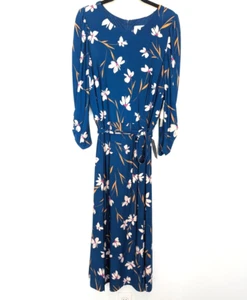 Vestido ELIZA J Mujer 16 Verde Floral Ajuste N Acampanado Oficina Carrera Profesional Nuevo - Imagen 1 de 13