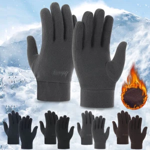 Verdickte Fleece-Fäustlinge Winddichte Winter-Thermohandschuhe Outdoor- : - Bild 1 von 18