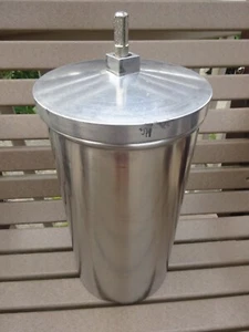 WHITE MOUNTAIN & OTHERS ICE CREAM FREEZER 6 QUART CAN METAL LID AND WOOD DASHER - Picture 1 of 10