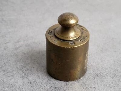 ANCIEN POIDS DE BALANCE EN LAITON DE 100 GRAMMES N13 - Photo 1/4