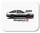 Project D AE86 Treuno Initial D inspiriert Mauspad Laptop PC Mousepad JDM Anime