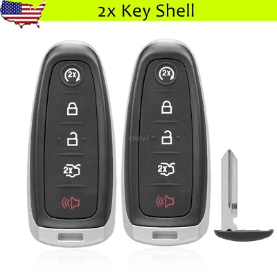 2 para 2011 2012 2013 2014 2015 Ford Explorer Edge controle remoto inteligente chaveiro shell 5B - Imagem 1 de 4