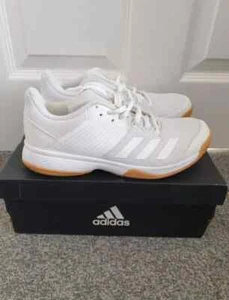 ADIDAS Ligra 6 Womens Volleyball Shoes White UK 4 New - Picture 1 of 8