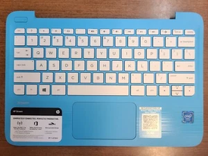 ORIGINAL!! HP STREAM 11-AH011WM 11-Y 11.6" PALMREST TOUCHPAD KEYBOARD 902956-001 - Picture 1 of 2