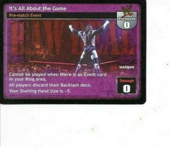 WWE RAW DEAL - It's All About the Game *FREE SHIPPING* RARE Pre-Match - Image 1 of 1
