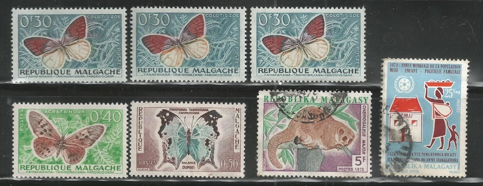 MADAGASCAR - 1960-74 - Scott no.  306 to 504 - mixed conditions - Image 1 of 1