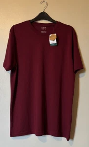 NEXT Mens Regular Fit Essential Crew Neck T-Shirt M BNWT RRP £12.95 Red Burgundy - Picture 1 of 2