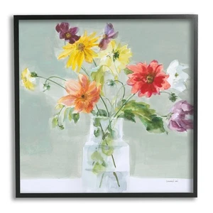 Wildflower Framed Giclee Art by Danhui Nai Floral Nature Wall Print for Home - Picture 1 of 8