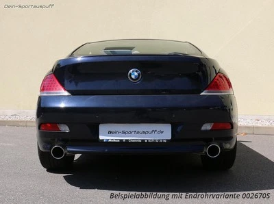 Remus Duplex Sportauspuff BMW 6er E63 E64 645Ci 650Ci je 102mm Black gerollt - Bild 1 von 3