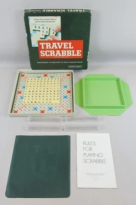 Vintage Travel Scrabble  by Spears Games Complete  Vintage Retro Family 4 Player - Image 1 of 4