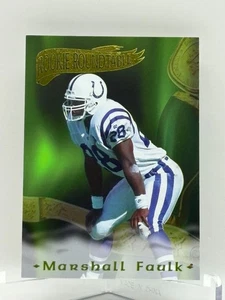 1995 Collector's Edge Rookie Roundtable #23 Marshall Faulk Excalibur Redemption - Bild 1 von 2