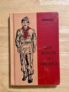 1966 Vintage BSA Fishing Merit Badge Hardback Book - Picture 1 of 3