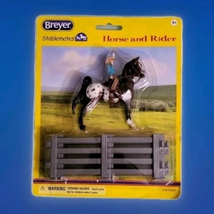 BREYER Stablemates Appaloosa Horse & Western Female Rider # 6200 1:32 scale 2015 - Picture 1 of 6