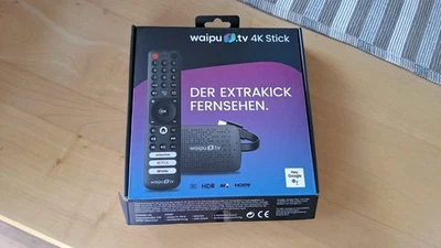 WAIPU.TV 4K Stick HDMI Dongle Streamer, inkl. Fernbedienung, schwarz - Bild 1 von 4