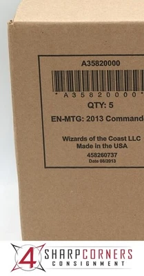 MAGIC THE GATHERING MTG 2013 COMMANDER 5-DECK CASE FACTORY SEALED - Image 1 of 4