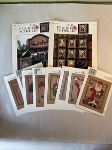 Vintage Prairie Schooler Santa Weihnachten Kreuzstichmuster Posten 8 Karten & 2 Bücher - Bild 1 von 23