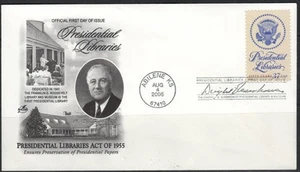 US Scott #3930 single FDC "Presidential Libraries" - Picture 1 of 1