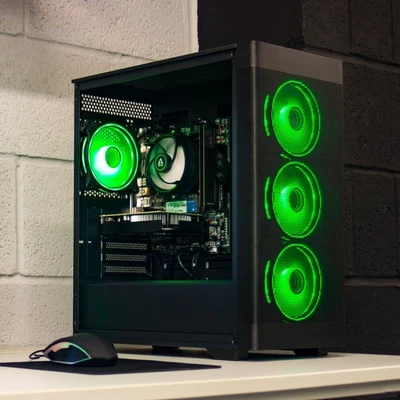 Gaming PC Desktop AMD Ryzen 5 RTX 5060 8GB 32GB DDR4 1TB NVMe Windows 11 - Image 1 of 4