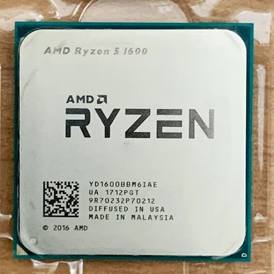 AMD Ryzen 5 1600 3.2GHz 6 Core 12 Thread Socket AM4 PC Parts [pre] - Image 1 of 2