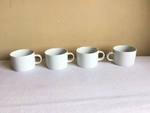 Menge 4 Kiste & Fass Essential weiß flach modern modern Kaffeetasse Becher - Bild 1 von 8