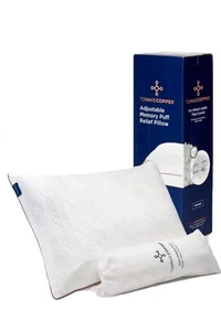 Tommy Copper verstellbares Memory Puff Relief Kissen Standardgröße - Bild 1 von 2