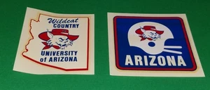 UNIVERSITY OF ARIZONA WILDCATS FOOTBALL BASKETBALL 2 VINTAGE 1970ER AUFKLEBER STICKER S! - Bild 1 von 7