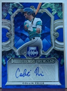 Collin Price 2023 Panini Elite Extra Edition Hidden Gems Autograph   M6 - Picture 1 of 1