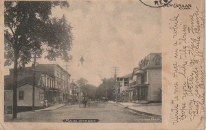 New Canaan CT Main Street 1911 Pub. by L. M. Monroe, Sr. & Jr. - Picture 1 of 2