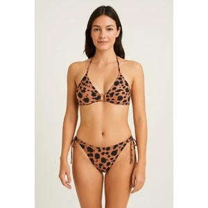 Conjunto de bikini para mujer talla XS estampado de leopardo triángulo conjunto de bikini Y2K Hot Girl verano - Imagen 1 de 4