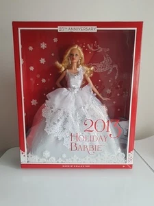 25th Anniversary 2013 Holiday Barbie - Barbie Collector 2012 Mattel BNIB - Picture 1 of 7
