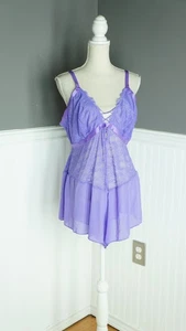 Torrid wunderschöner lila Rüschen Teddy Body Strampler Dessous Übergröße 3X, 22/24 - Bild 1 von 4