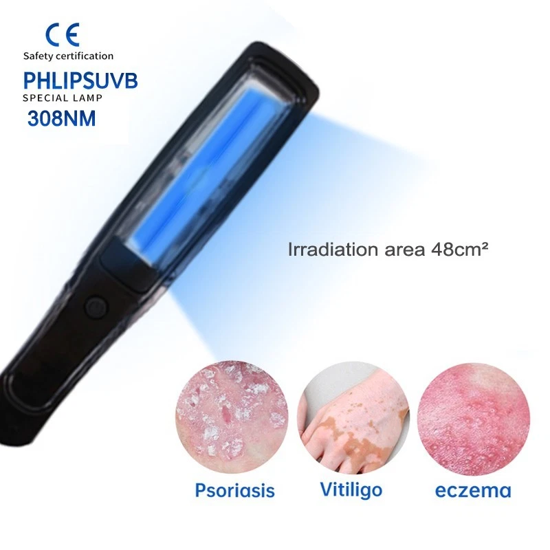 Dispositivo Fototerapia UVB 311nm Philips Psoriasi Vitiligine Portatile CE - Immagine 1 di 4