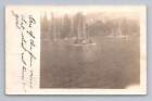 Rowboat Outing Near Yerrington Nevada (?) RPPC Antique Photo Carson City Cover