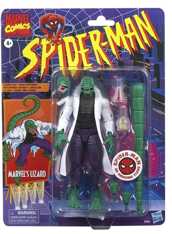 Hasbro Marvel Legends Series 6" Marvel’s Lizard Retro Spider-Man Action Figure Cover
